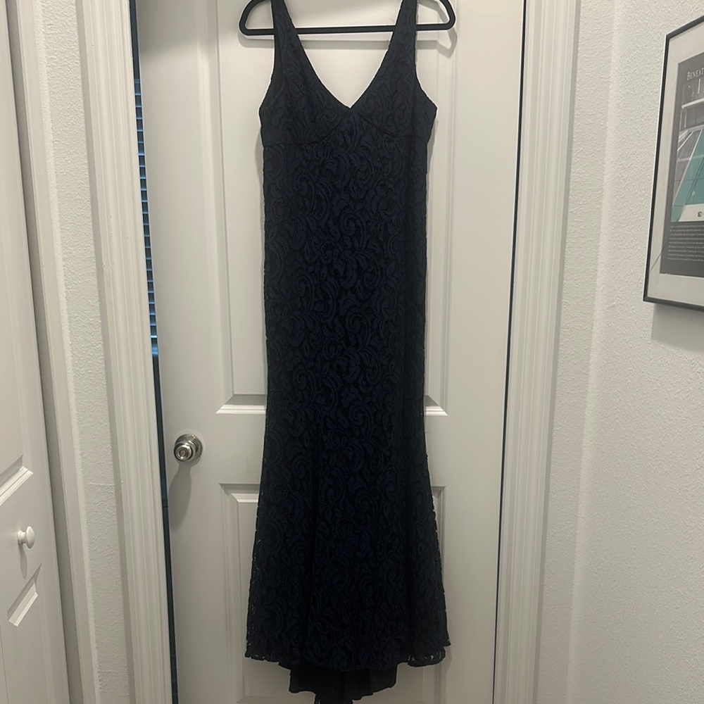 NWT BCBG Max AziAria Navy Lace Fit & Flare